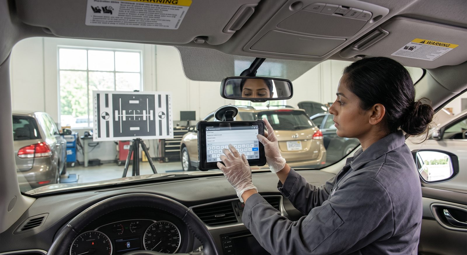 ADAS camera recalibration after windshield replacement in Chattanooga, TN
